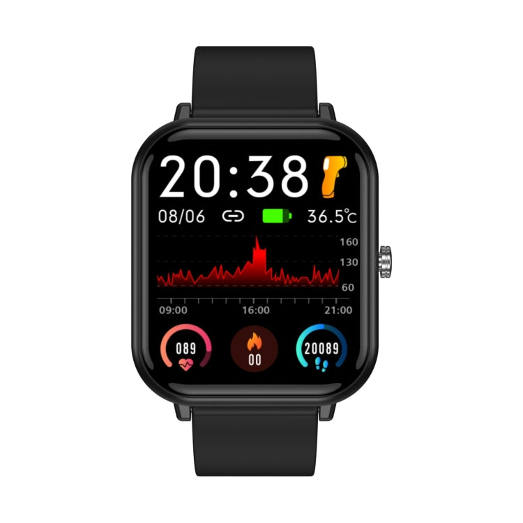 Q9 Pro 1.7 inch TFT HD Screen Smart Watch, Support Body Temperature Monitoring/Heart Rate Monitoring(Black) - Smart Wear by buy2fix | Online Shopping UK | buy2fix