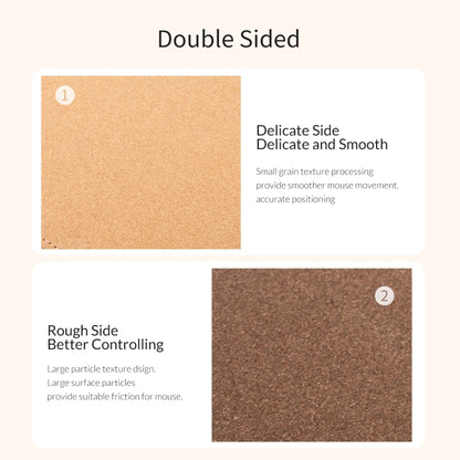 ORICO Double Sided Mouse Pad, Size: 200x300mm, Color:Cork + Coffee - Mouse Pads by ORICO | Online Shopping UK | buy2fix