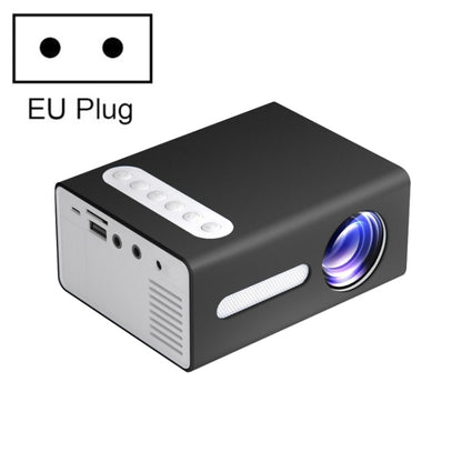 T300 25ANSI LED Portable Home Multimedia Game Projector, Plug Type:EU Plug(Black) - Consumer Electronics by buy2fix | Online Shopping UK | buy2fix