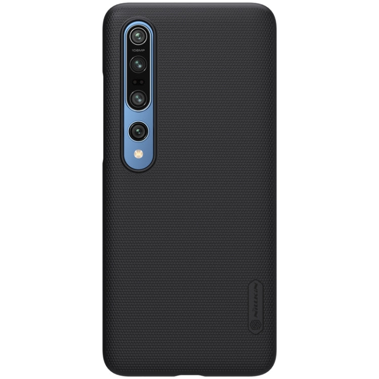 For Xiaomi Mi 10 5G / Mi 10 Pro 5G NILLKIN Frosted Concave-convex Texture PC Case(Black) - Xiaomi Cases by NILLKIN | Online Shopping UK | buy2fix