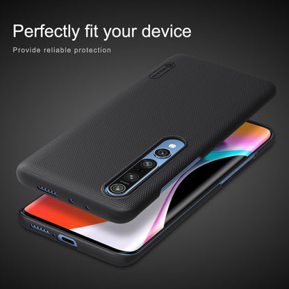 For Xiaomi Mi 10 5G / Mi 10 Pro 5G NILLKIN Frosted Concave-convex Texture PC Case(Black) - Xiaomi Cases by NILLKIN | Online Shopping UK | buy2fix