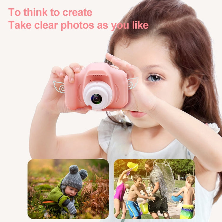 X2S 2.0 Inch LCD Screen Mini Children Camera Digital Camera, For:800W Single Camera+32G+Card Reader+Cartoon Sticker(Yellow) - Children Cameras by buy2fix | Online Shopping UK | buy2fix