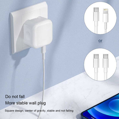 PD 50W Dual USB-C / Type-C Ports Charger(US Plug) - Apple Accessories by buy2fix | Online Shopping UK | buy2fix