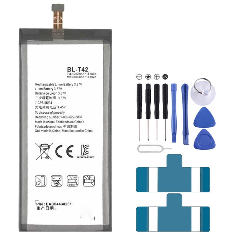 BL-T42 4000 mAh Li-Polymer Battery Replacement For LG V50 ThinQ 5G / V50S ThinQ 5G / G8X ThinQ - For LG by buy2fix | Online Shopping UK | buy2fix