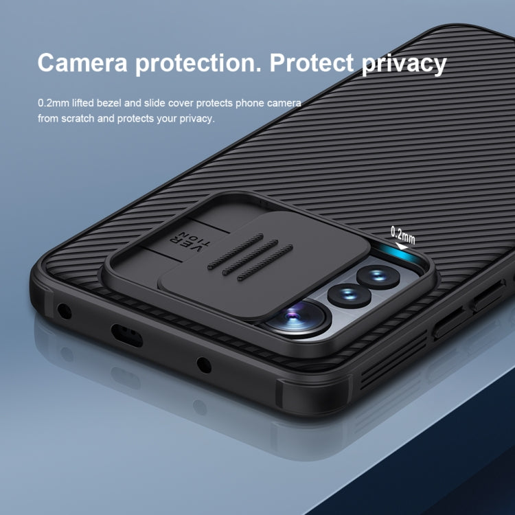 For Xiaomi  12 Lite NILLKIN Black Mirror Pro Series Camshield PC Phone Case(Blue) - Xiaomi Cases by NILLKIN | Online Shopping UK | buy2fix