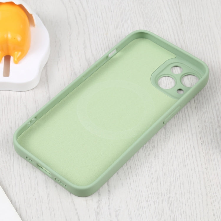 For iPhone 14 Liquid Silicone Magsafe Phone Case (Green) - Apple Accessories by buy2fix | Online Shopping UK | buy2fix