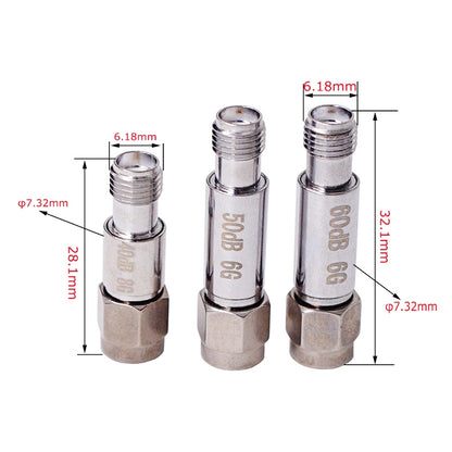 8dBi SMA Attenuator DC-6GHz SMA Coaxial Fixed Connectors - Connectors by buy2fix | Online Shopping UK | buy2fix