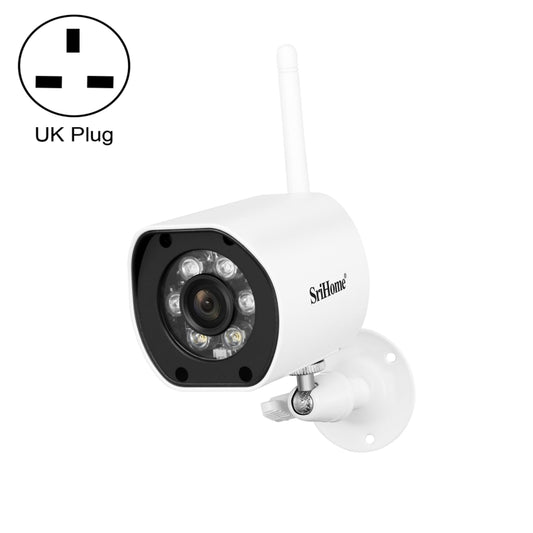 SriHome SH034 5.0MP Mini Dual 2.4 / 5G WiFi Outdoor IP66 Waterproof Video Surveillance Color Night Vision Security CCTV Cam, Plug Type:UK Plug(White) - Wireless Camera by buy2fix | Online Shopping UK | buy2fix