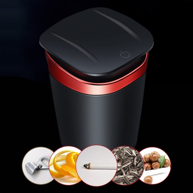 Car Portable Metal Ashtray Built-in LED(Red) - In Car by buy2fix | Online Shopping UK | buy2fix