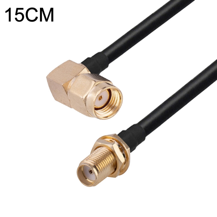 PR-SMA Male Elbow to SMA Female RG174 RF Coaxial Adapter Cable, Length: 15cm - Connectors by buy2fix | Online Shopping UK | buy2fix