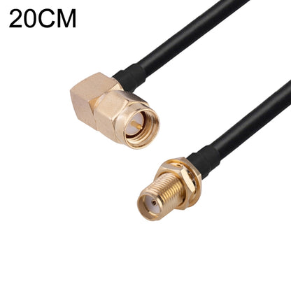 SMA Male Elbow to SMA Female RG174 RF Coaxial Adapter Cable, Length: 20cm - Connectors by buy2fix | Online Shopping UK | buy2fix