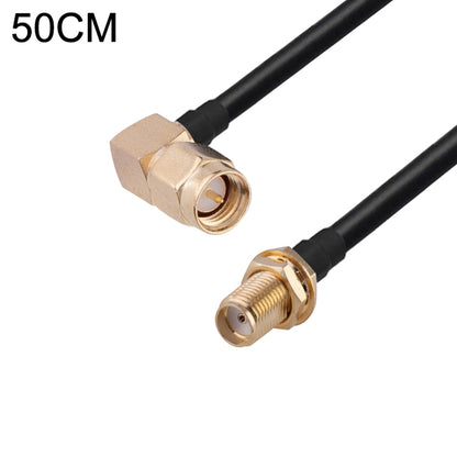 SMA Male Elbow to SMA Female RG174 RF Coaxial Adapter Cable, Length: 50cm - Connectors by buy2fix | Online Shopping UK | buy2fix