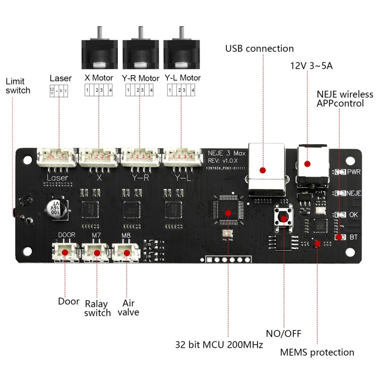 NEJE MASTER 3 MAX Laser Engraver with E30130 Laser Module(US Plug) - Consumer Electronics by NEJE | Online Shopping UK | buy2fix