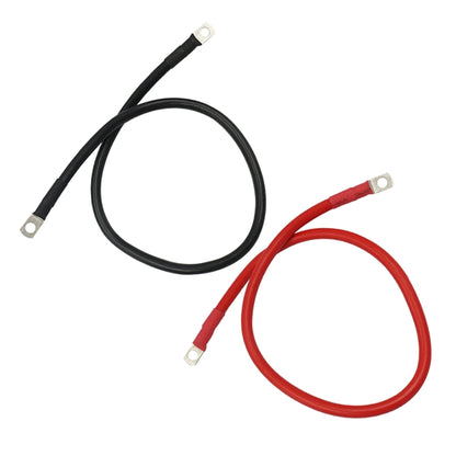 6AWG 25-10 Car 50cm Red + Black Pure Copper Battery Inverter Cable - Booster Cable & Clip by buy2fix | Online Shopping UK | buy2fix