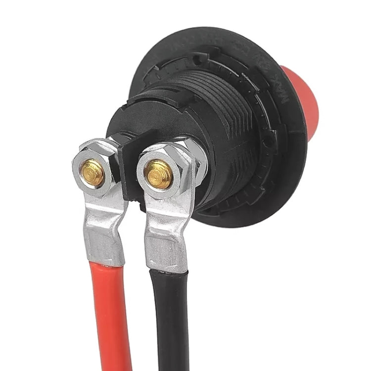 6AWG 25-10 Car 50cm Red + Black Pure Copper Battery Inverter Cable - Booster Cable & Clip by buy2fix | Online Shopping UK | buy2fix