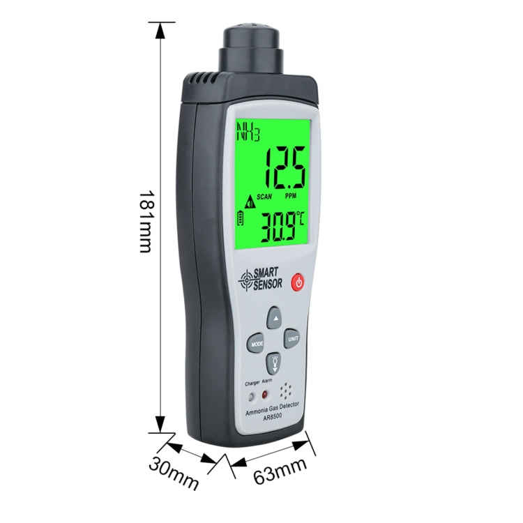 SmartSensor AR8500 Handheld Ammonia Gas NH3 Detector Meter - Air & Water Quality Tester by buy2fix | Online Shopping UK | buy2fix