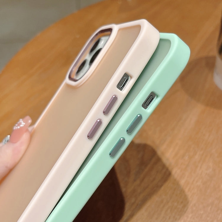 For iPhone 12 / 12 Pro Shield Skin Feel PC + TPU Phone Case(Matcha Green) - Apple Accessories by buy2fix | Online Shopping UK | buy2fix