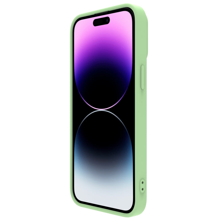 For iPhone 14 Pro NILLKIN CamShield Liquid Silicone Phone Case(Green) - iPhone 14 Pro Cases by NILLKIN | Online Shopping UK | buy2fix