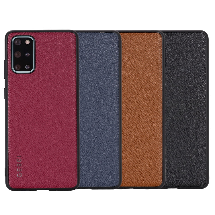 For Galaxy S20+ GEBEI Full-coverage Shockproof Leather Protective Case(Black) - Galaxy Phone Cases by GEBEI | Online Shopping UK | buy2fix
