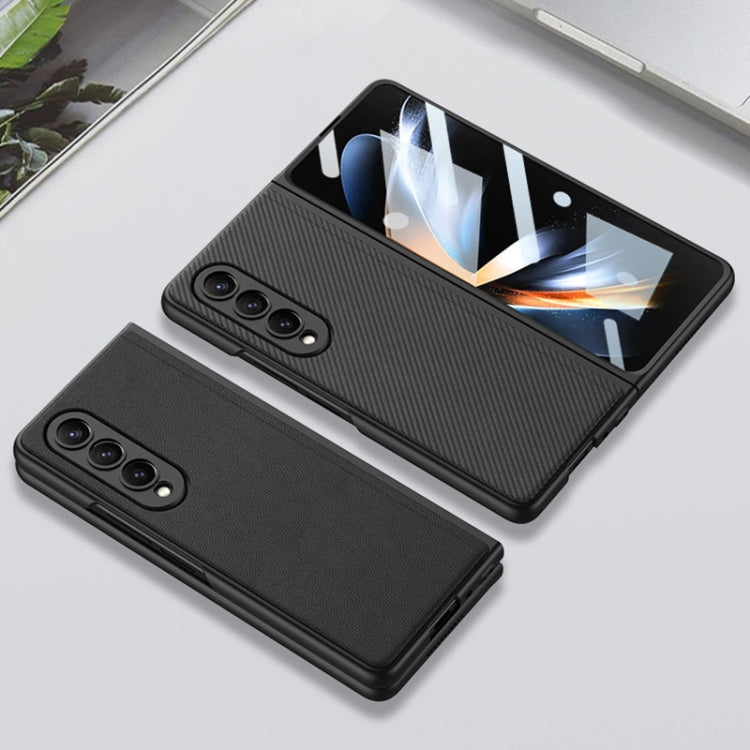 For Samsung Galaxy Z Fold4 GKK Integrated Ultra-thin Folding Leather Phone Case with Stand(Black) - Galaxy Z Fold4 5G Cases by GKK | Online Shopping UK | buy2fix