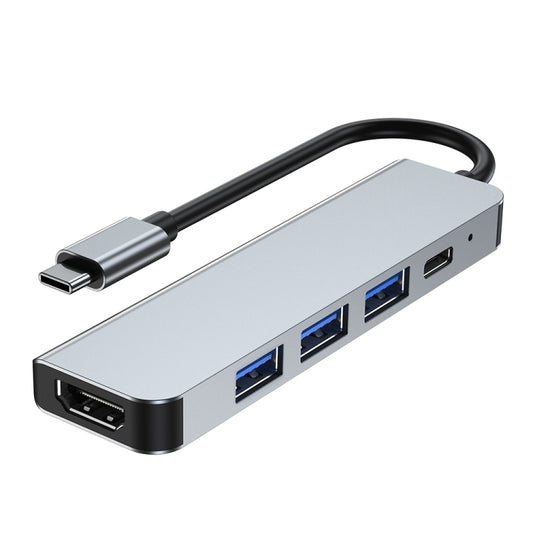 5 in 1 USB-C / Type-C to USB Docking Station HUB Adapter - Computer & Networking by buy2fix | Online Shopping UK | buy2fix