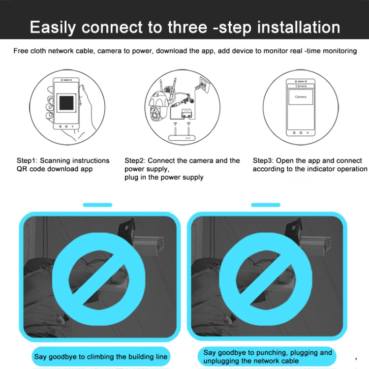 QX67 Humanoid Recognition AI Alarm WiFi Dome IP Camera, EU Plug - Security by buy2fix | Online Shopping UK | buy2fix