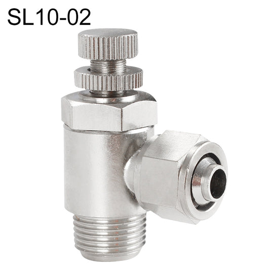 SL10-02 LAIZE Nickel Plated Copper Trachea Quick Fitting Throttle Valve Lock Female Connector -  by LAIZE | Online Shopping UK | buy2fix