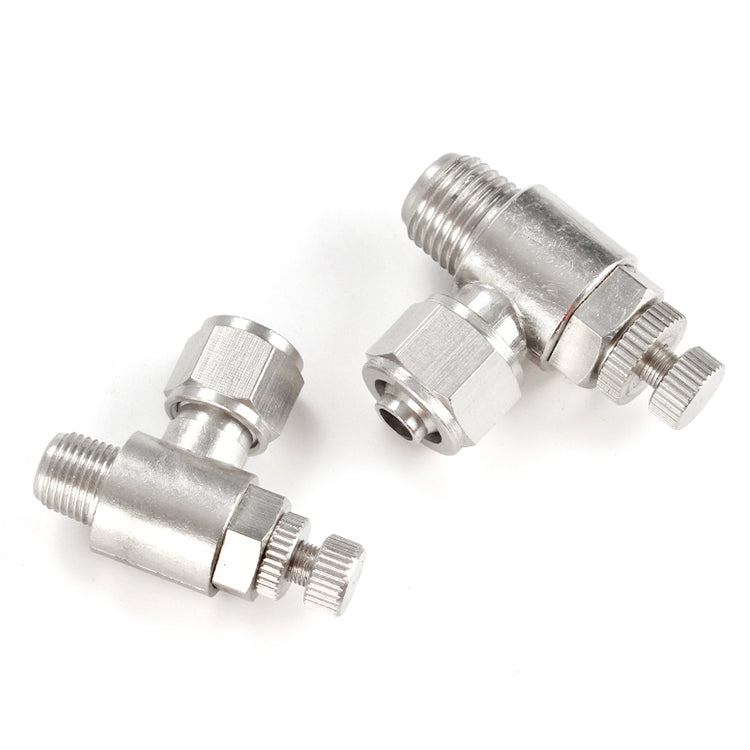 SL10-03 LAIZE Nickel Plated Copper Trachea Quick Fitting Throttle Valve Lock Female Connector -  by LAIZE | Online Shopping UK | buy2fix