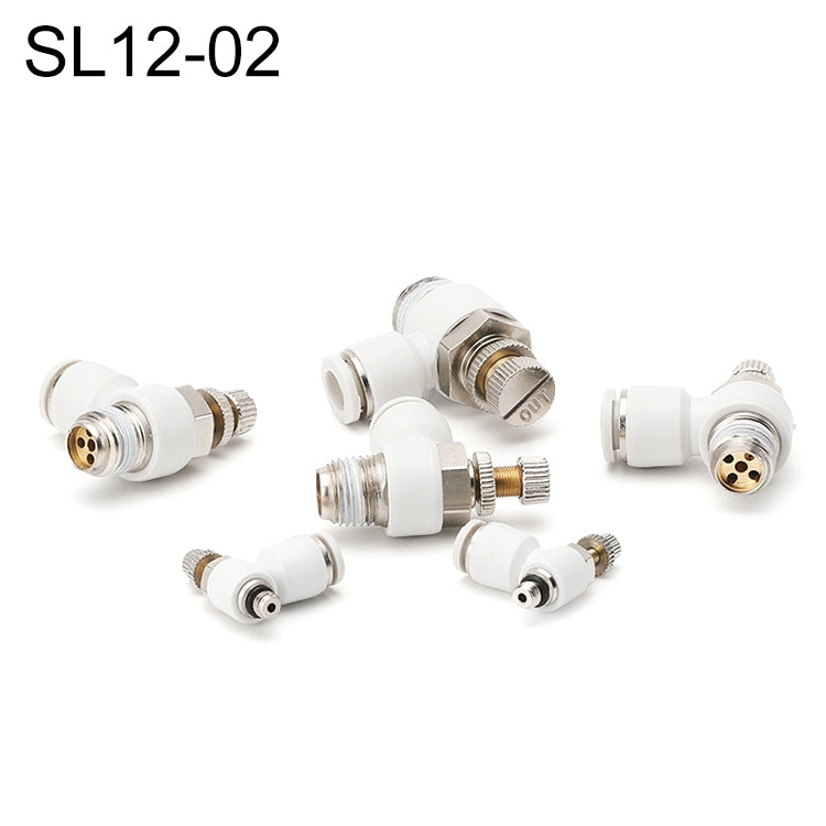 SL12-02 LAIZE SL Throttle Valve Elbow Pneumatic Quick Connector -  by LAIZE | Online Shopping UK | buy2fix