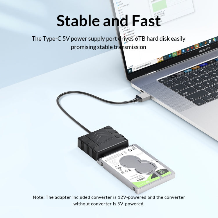 ORICO UTS1 Type-C / USB-C USB 3.0 2.5-inch SATA HDD Adapter, Cable Length:0.5m - USB to IDE / SATA by ORICO | Online Shopping UK | buy2fix