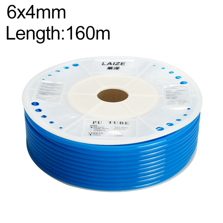 LAIZE Pneumatic Compressor Air Flexible PU Tube, Specification:6x4mm, 160m(Blue) - PU Air Pipe by LAIZE | Online Shopping UK | buy2fix