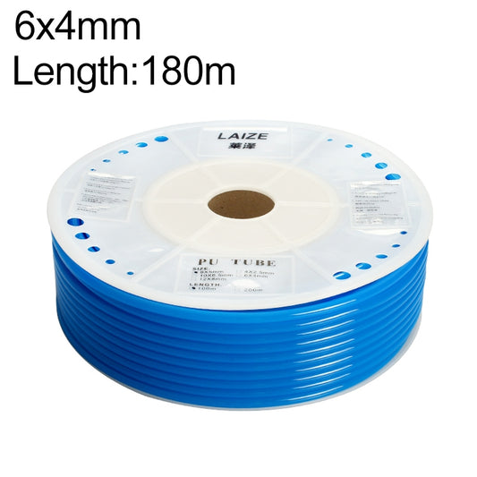 LAIZE Pneumatic Compressor Air Flexible PU Tube, Specification:6x4mm, 180m(Blue) - PU Air Pipe by LAIZE | Online Shopping UK | buy2fix