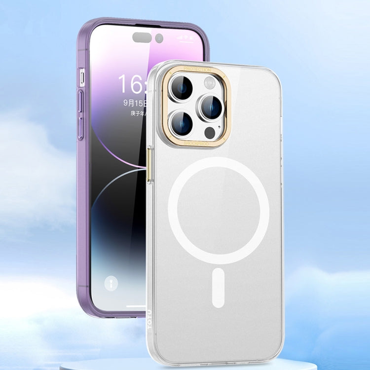 For iPhone 14 TOTUDESIGN AA-194 Crystal Color Series Magsafe Magnetic Phone Case(Transparent) - iPhone 14 Cases by TOTUDESIGN | Online Shopping UK | buy2fix