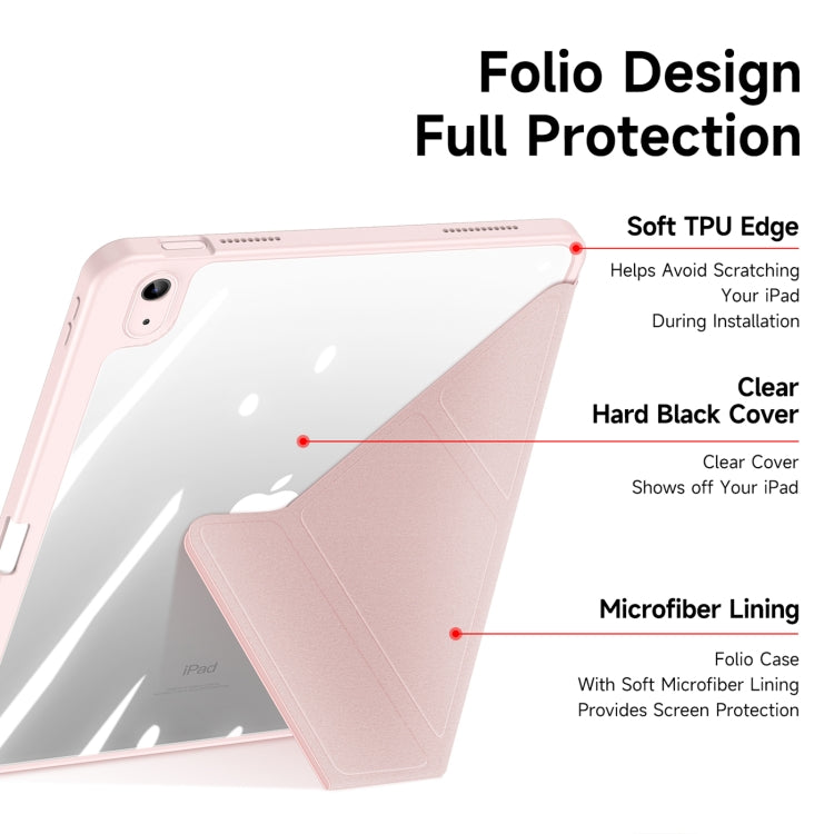 For iPad 10th Gen 10.9 2022 DUX DUCIS Magi Series Smart Leather Tablet Case(Pink) - iPad 10th Gen 10.9 Cases by DUX DUCIS | Online Shopping UK | buy2fix