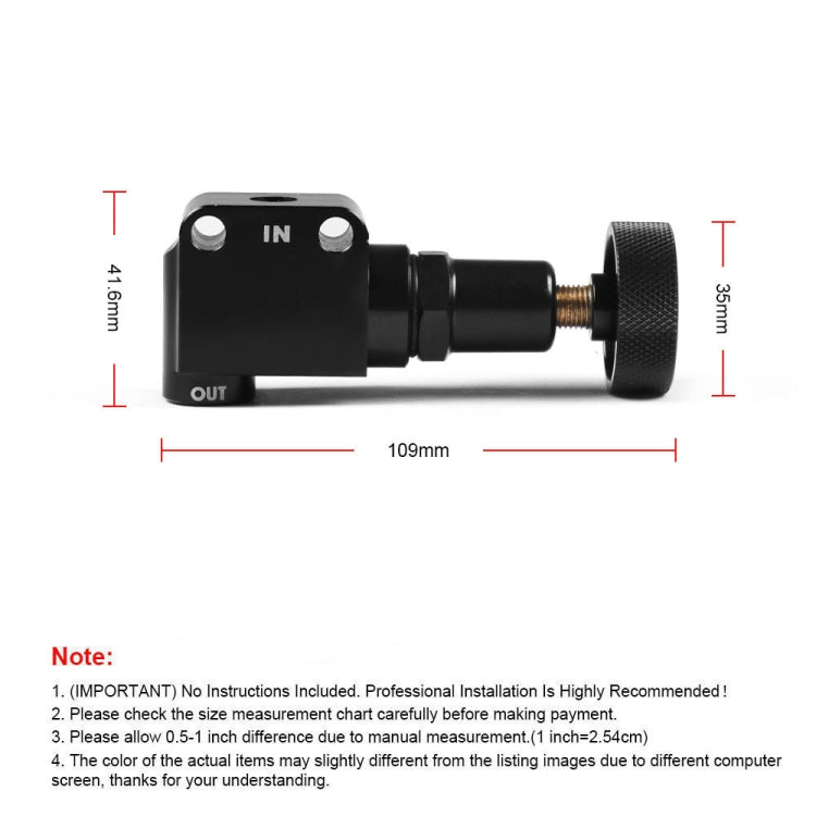 Car Brake Bias Proportioning Valve Pressure Regulator with 1/8-27 NPT Connectors - In Car by buy2fix | Online Shopping UK | buy2fix