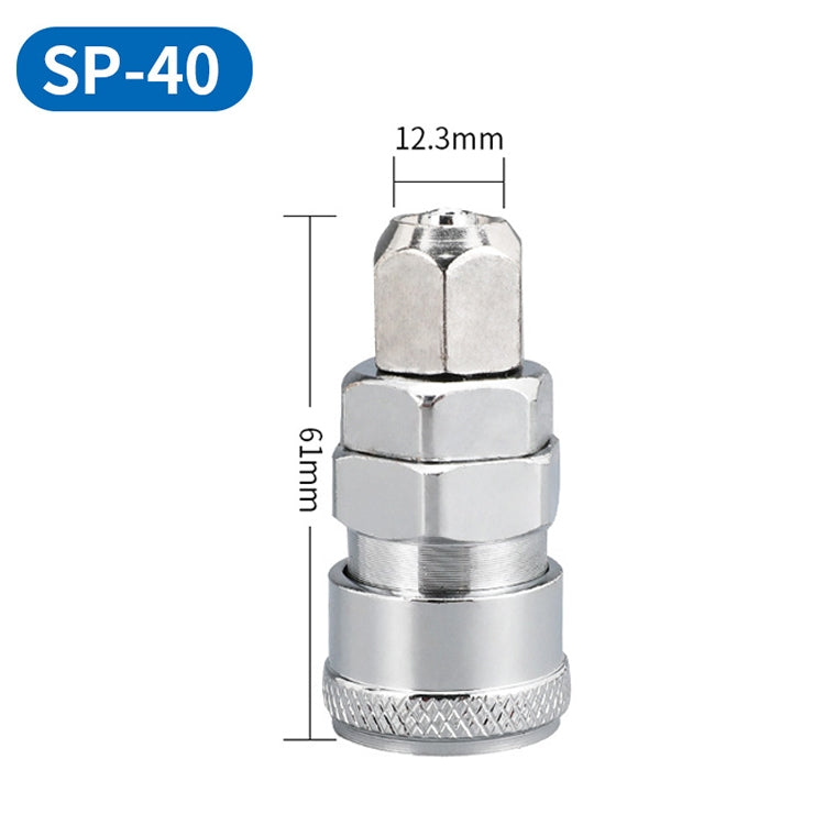 LAIZE SP-40 10pcs C-type Self-lock Air Tube Pneumatic Quick Fitting Connector -  by LAIZE | Online Shopping UK | buy2fix