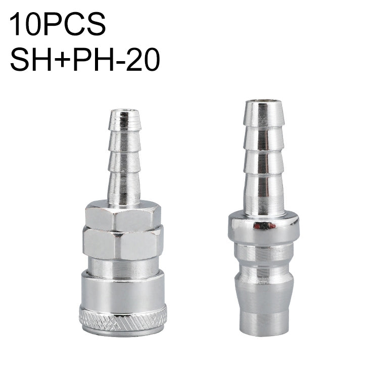 LAIZE SH+PH-20 10pcs C-type Self-lock Air Tube Pneumatic Quick Fitting Connector -  by LAIZE | Online Shopping UK | buy2fix