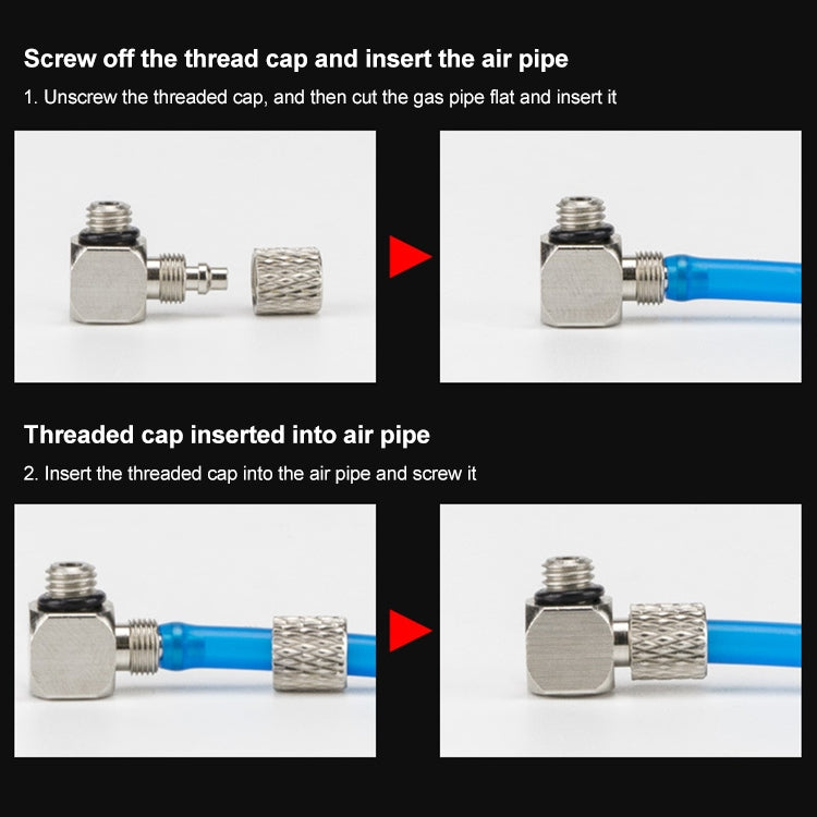 PL4-M6 LAIZE 10pcs Micro Trachea Quick Connector -  by LAIZE | Online Shopping UK | buy2fix