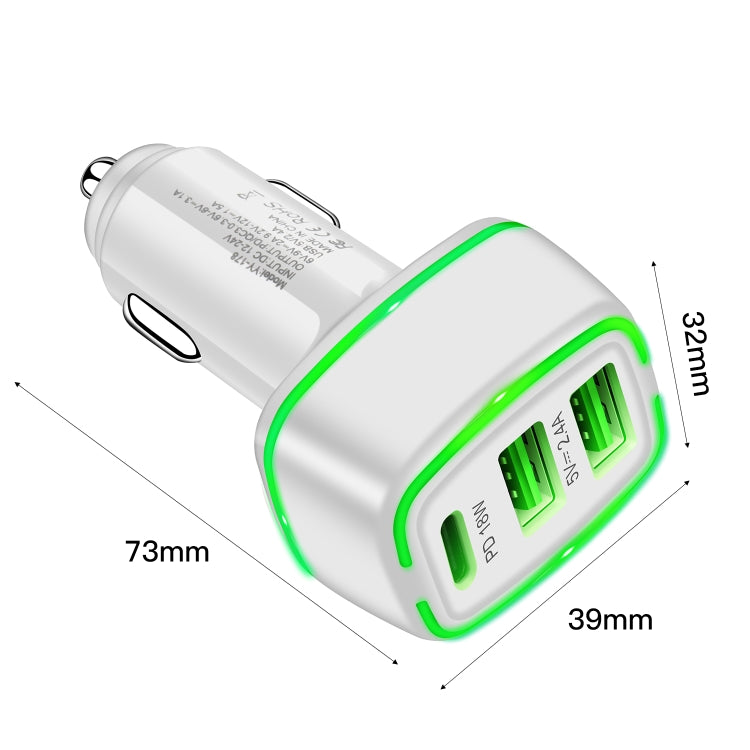 ACC-178 30W Dual USB+USB-C/Type-C Fast Charge Car Charger(Black) - In Car by buy2fix | Online Shopping UK | buy2fix