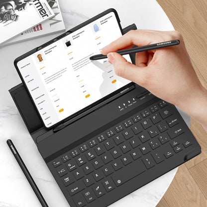 For Samsung Galaxy Z Fold4 GKK Magnetic Folding Bluetooth Keyboard Leather Case with Pen + Phone Case(Black) - Samsung Keyboard by GKK | Online Shopping UK | buy2fix