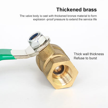 LAIZE Pneumatic Hose Connector Thickened Brass Ball Valve, Size:Double Inside 1 inch G1 -  by LAIZE | Online Shopping UK | buy2fix