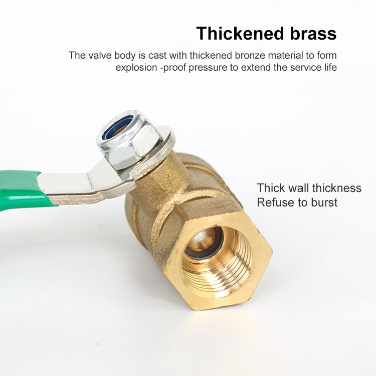 LAIZE Pneumatic Hose Connector Thickened Brass Ball Valve, Size:Outside 2 Point-Barb 12mm -  by LAIZE | Online Shopping UK | buy2fix