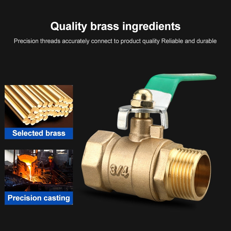 LAIZE Pneumatic Hose Connector Thickened Brass Ball Valve, Size:Outside 4 Point-Barb 10mm -  by LAIZE | Online Shopping UK | buy2fix