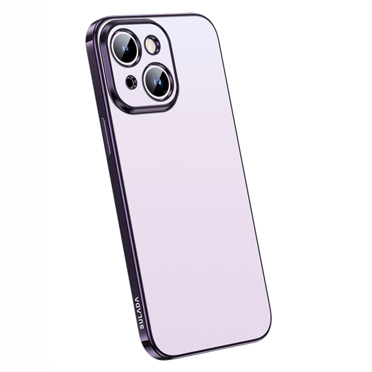 For iPhone 14 Plus SULADA Electroplating Frosted All-inclusive TPU Phone Case(Purple) - iPhone 14 Plus Cases by SULADA | Online Shopping UK | buy2fix