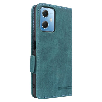 For Xiaomi Redmi Note 12 China Magnetic Clasp Flip Leather Phone Case(Green) - Note 12 Cases by buy2fix | Online Shopping UK | buy2fix