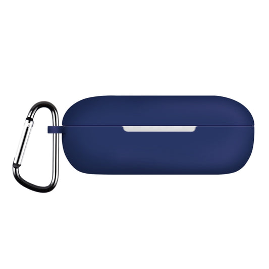 For Huawei FreeBuds SE Pure Color Bluetooth Earphone Silicone Case with Hook(Dark Blue) - Huawei Earphone Case by buy2fix | Online Shopping UK | buy2fix