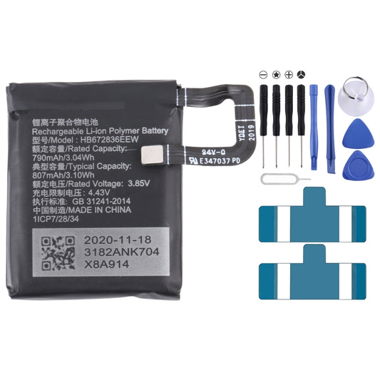 For Huawei GS PRO 790mAh HB672836EEW Battery Replacement - For Huawei by buy2fix | Online Shopping UK | buy2fix