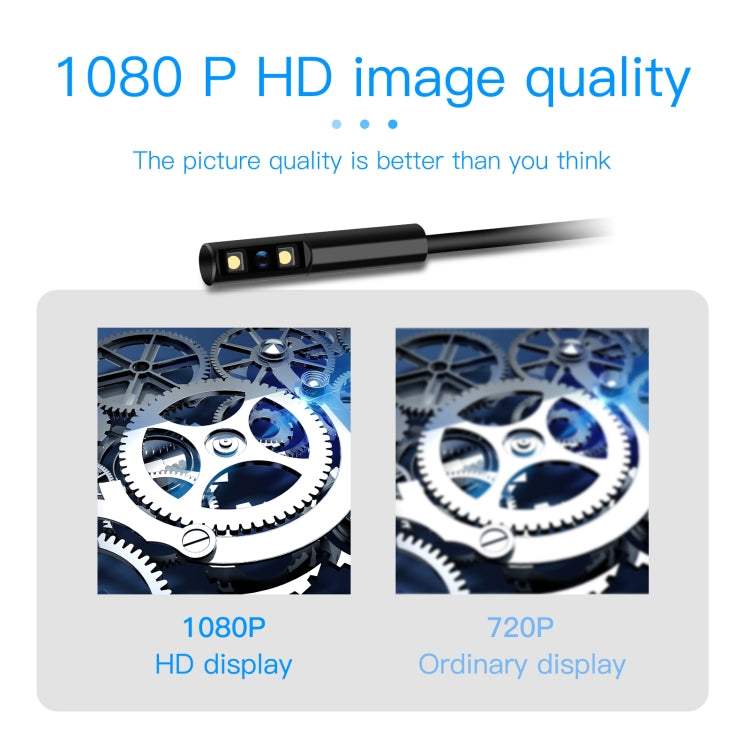 P100 8mm Side 2.4 inch HD Handheld Endoscope Hardline with LCD Screen, Length:50m - Consumer Electronics by buy2fix | Online Shopping UK | buy2fix