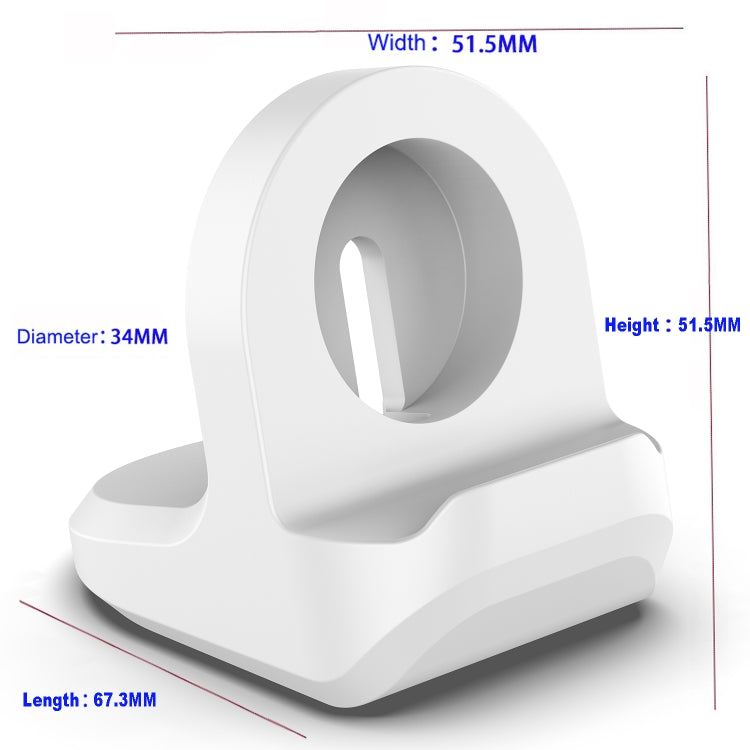 For Google Pixel Watch Smart Watch Silicone Charging Holder(White) - Smart Wear by buy2fix | Online Shopping UK | buy2fix