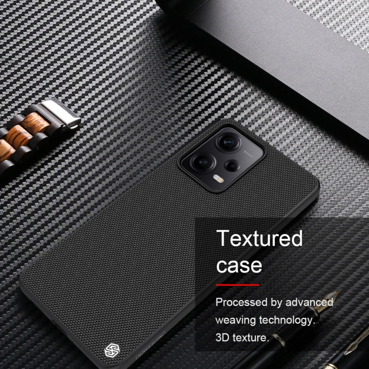 For Xiaomi Redmi Note 12 Pro 5G China NILLKIN Shockproof TPU + PC Textured Phone Case(Black) - Note 12 Pro Cases by NILLKIN | Online Shopping UK | buy2fix